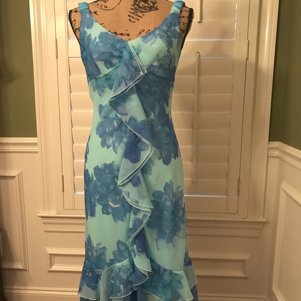 Blue Sleeveless Dress.  Size 5/6.